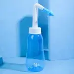 Botella limpiadora nasal portátil con solución salina para alergias